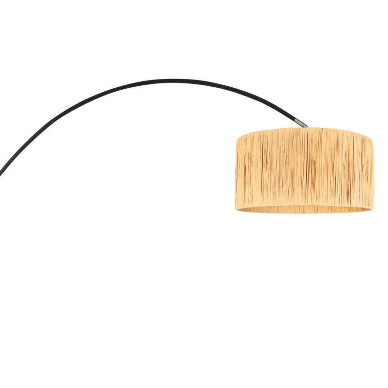 Lámpara de arco Solva 3740ZW con pantalla de hierba beige/amarilla - Imagen 12