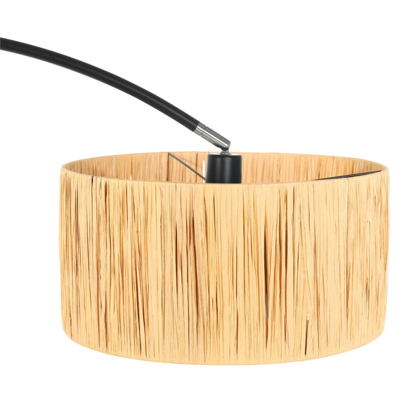 Lámpara de arco Solva 3740ZW con pantalla de hierba beige/amarilla - Imagen 13