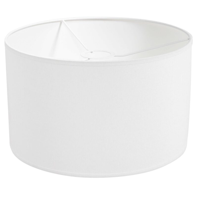 Booglamp Solva 3908ST Staal met een wit linnen lampenkap - Afbeelding 5