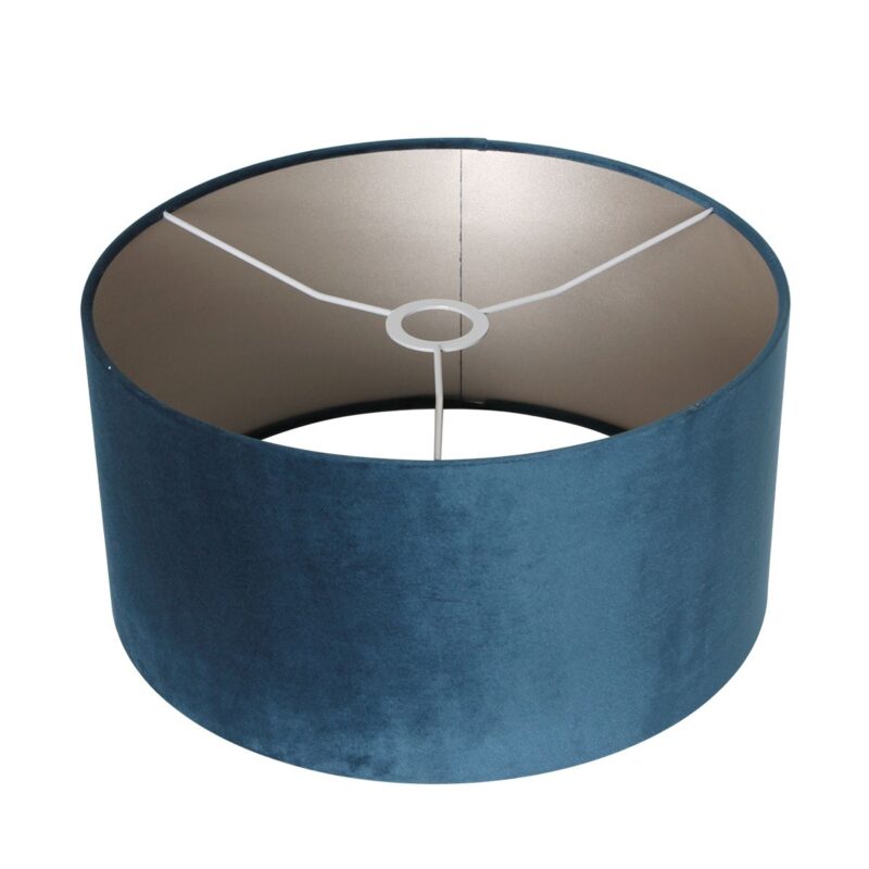 Booglamp Solva 3914ST Staal met een blauw fluwelen lampenkap - Afbeelding 5