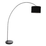 Booglamp Solva 7976ZW met zwarte lampenkap E27