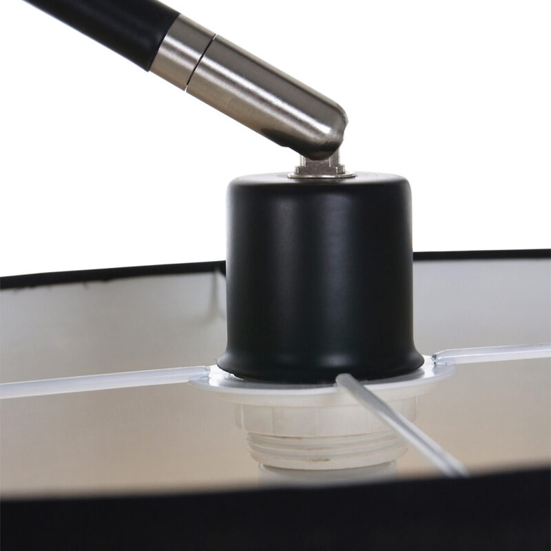 Booglamp Solva 7976ZW met zwarte lampenkap E27 - Afbeelding 4