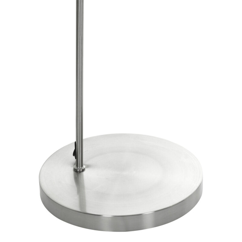 Booglamp Solva 7977ST met grof linnen witte lampenkap E27 - Afbeelding 9