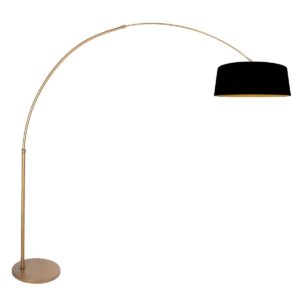 Booglamp Sparkled Light 4311BR met E27 fitting en zwarte kap