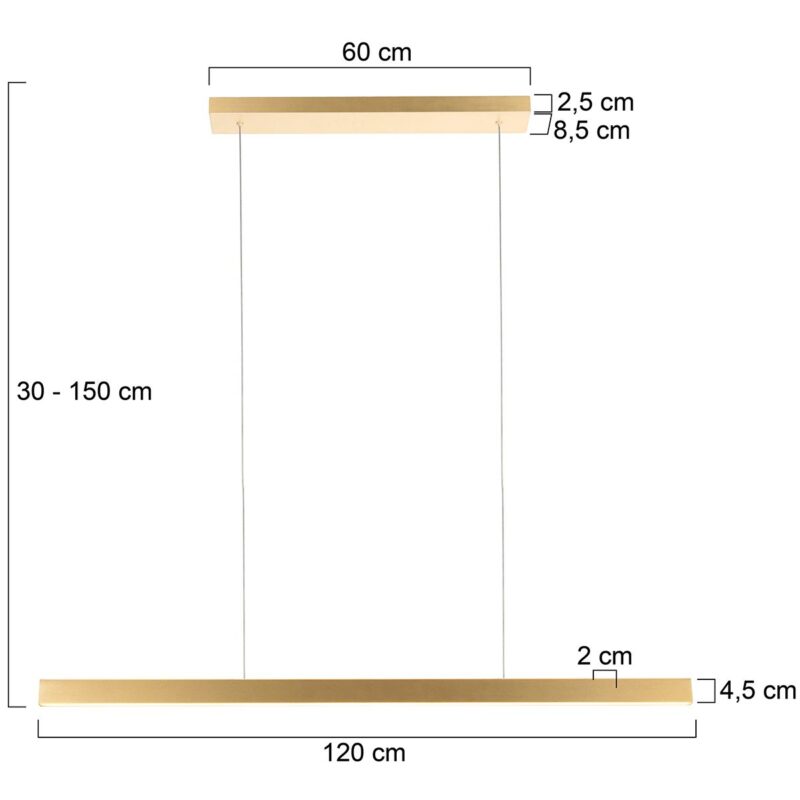 BrightLine 4202GO – Suspension dorée pour un intérieur chaleureux et élégant - Image 6