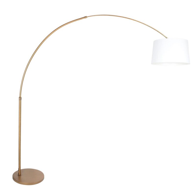 Bronskleurige Booglamp Sparkled Light 4300BR – Sfeervolle Verlichting met Stijlvolle Lampenkap