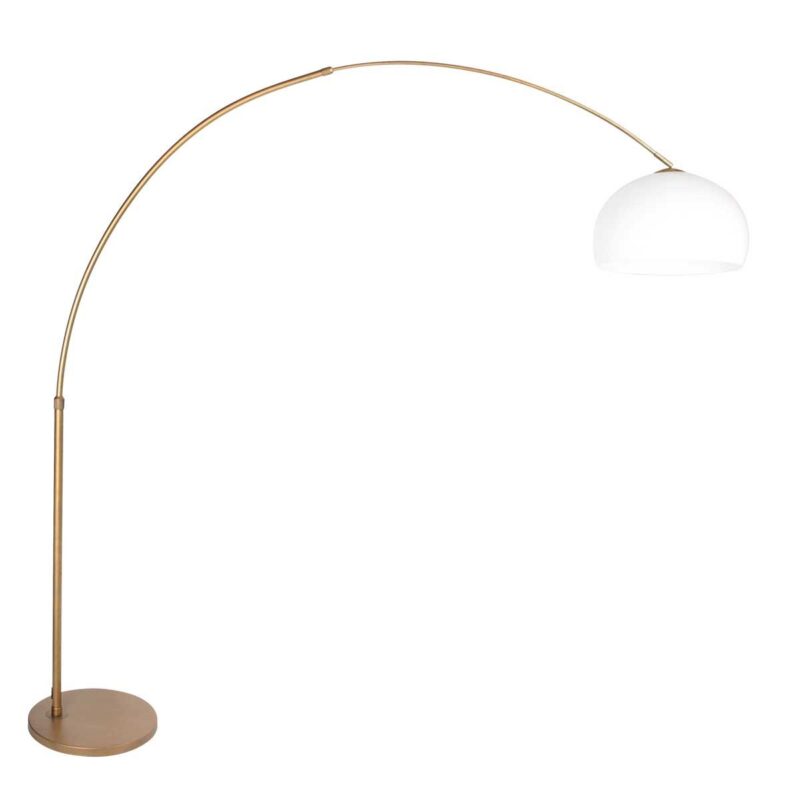 Bronskleurige Booglamp Sparkled Light 4301BR – Sfeervolle Verlichting met Moderne Kunststof Bol