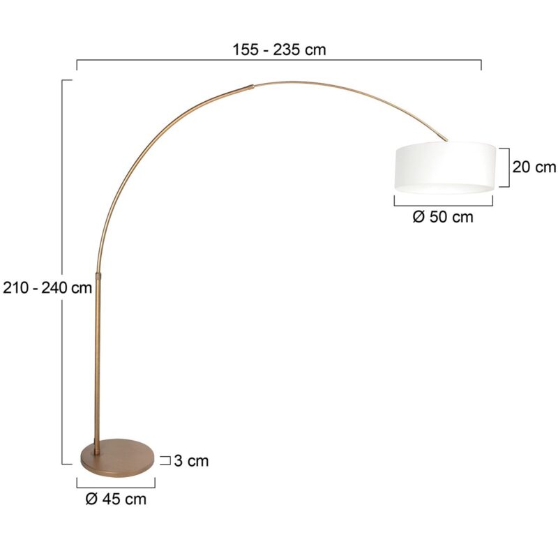 Bronzebuelampe med funklende lys 4302BR – Stilfuldt og stemningsfuldt lys - Billede 6