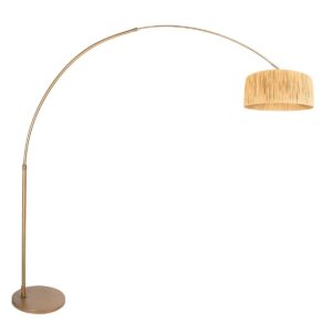 Bronskleurige Booglamp Sparkled Light 4303BR – Stijlvolle Verlichting met Grass Kap