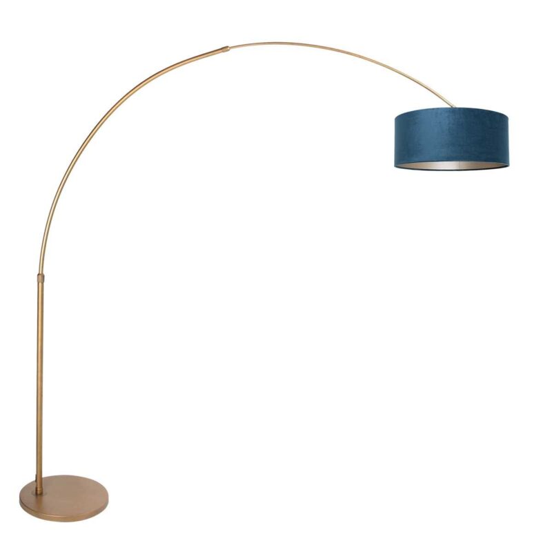 Bronskleurige Booglamp Sparkled Light 4307BR – Stijlvolle Verlichting met Velours Kap