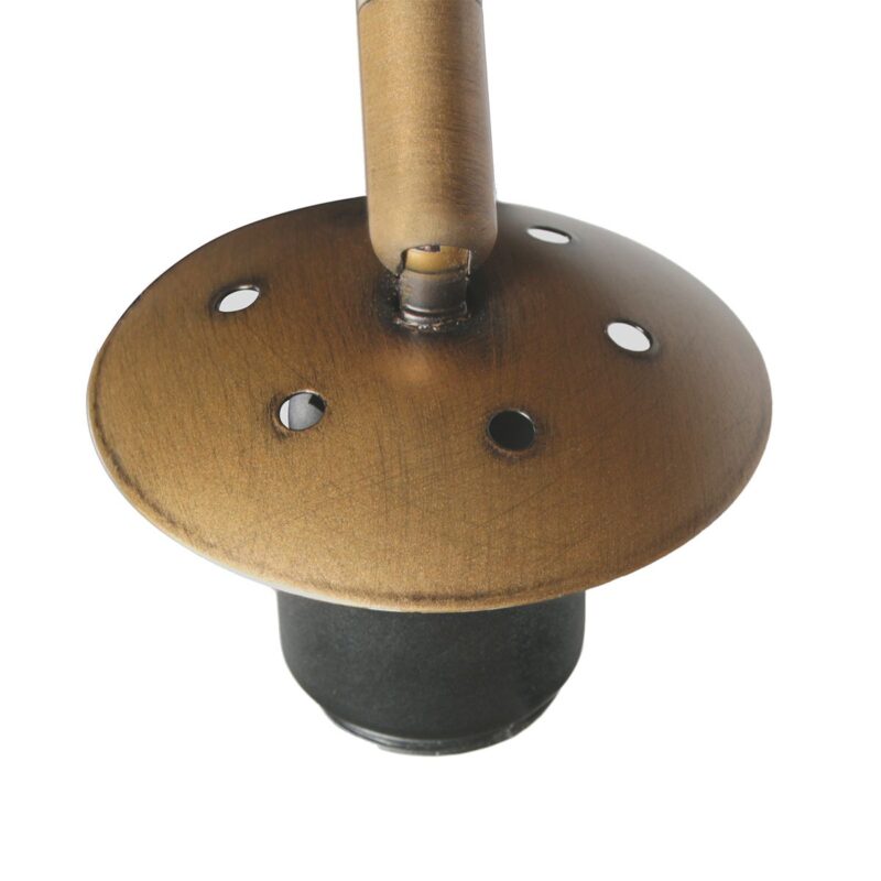 Bronskleurige Booglamp Sparkled Light 4309BR – Stijlvolle Verlichting met Bamboe Kap - Afbeelding 8
