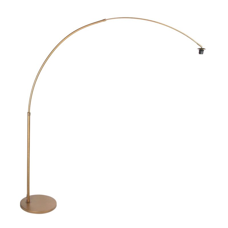 Bronskleurige Booglamp Sparkled Light 4310BR – Stijlvolle Verlichting met Bamboe Kap - Afbeelding 15