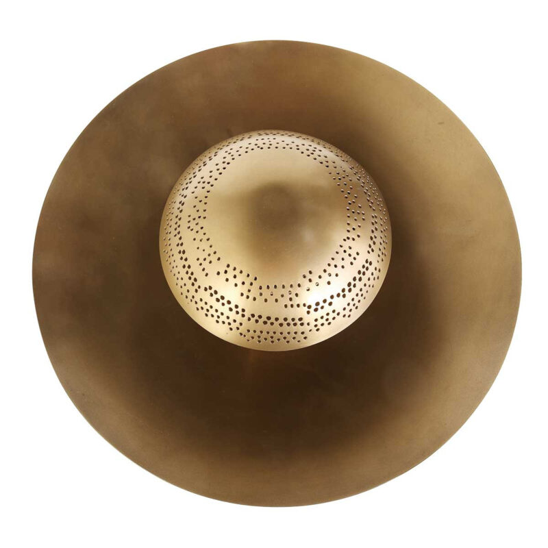 Bronskleurige plafondlamp Brassi Ø42cm 3681BR met grote fitting - Afbeelding 14