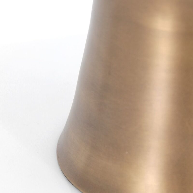 Bronskleurige vaas tafellamp Brass 3988BR inclusief naturel gras kap - Afbeelding 5