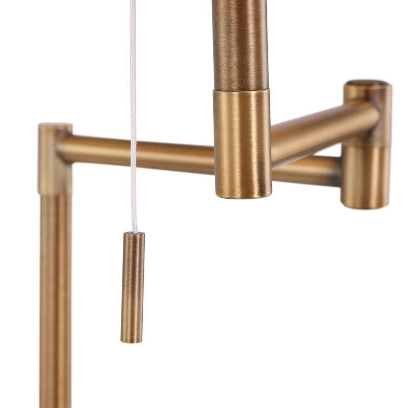 Bronskleurige vloerlamp Bella 5894BR met crème kleurige linnen kap - Afbeelding 11