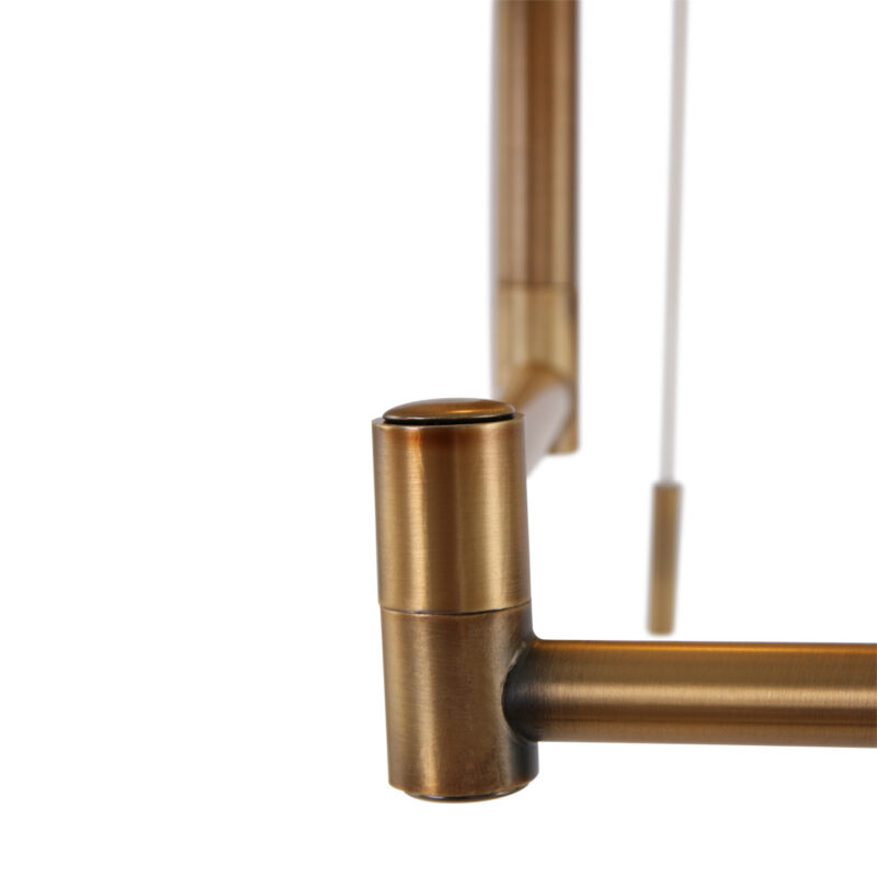 Bronskleurige vloerlamp Bella 5894BR met crème kleurige linnen kap - Afbeelding 12