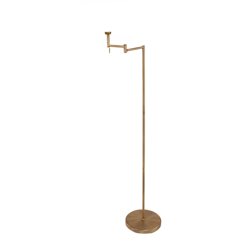 Bronskleurige vloerlamp Bella 5894BR met crème kleurige linnen kap - Afbeelding 14