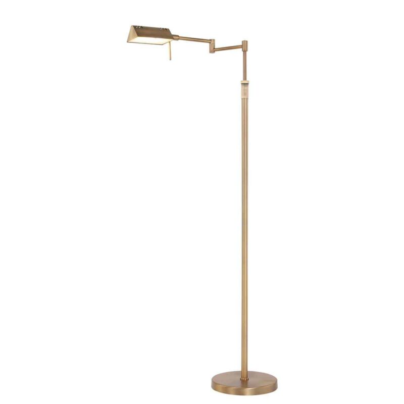 Bronskleurige vloerlamp Karl 5895BR met dimmer en in hoogte verstelbaar - Afbeelding 2