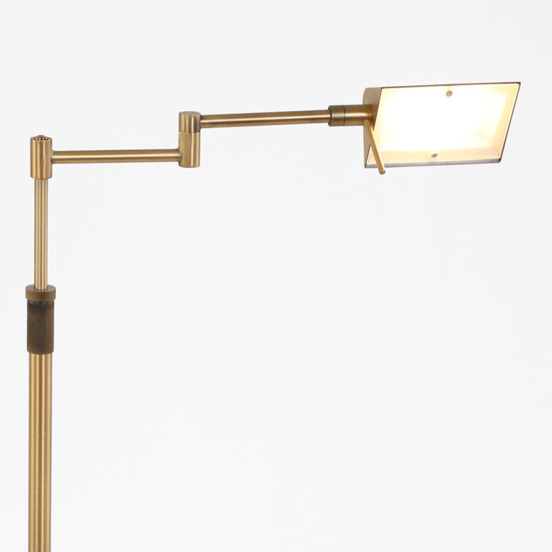 Bronskleurige vloerlamp Karl 5895BR met dimmer en in hoogte verstelbaar - Afbeelding 5
