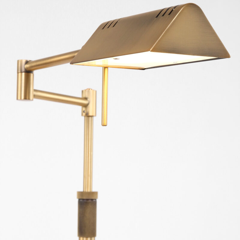 Bronskleurige vloerlamp Karl 5895BR met dimmer en in hoogte verstelbaar - Afbeelding 6