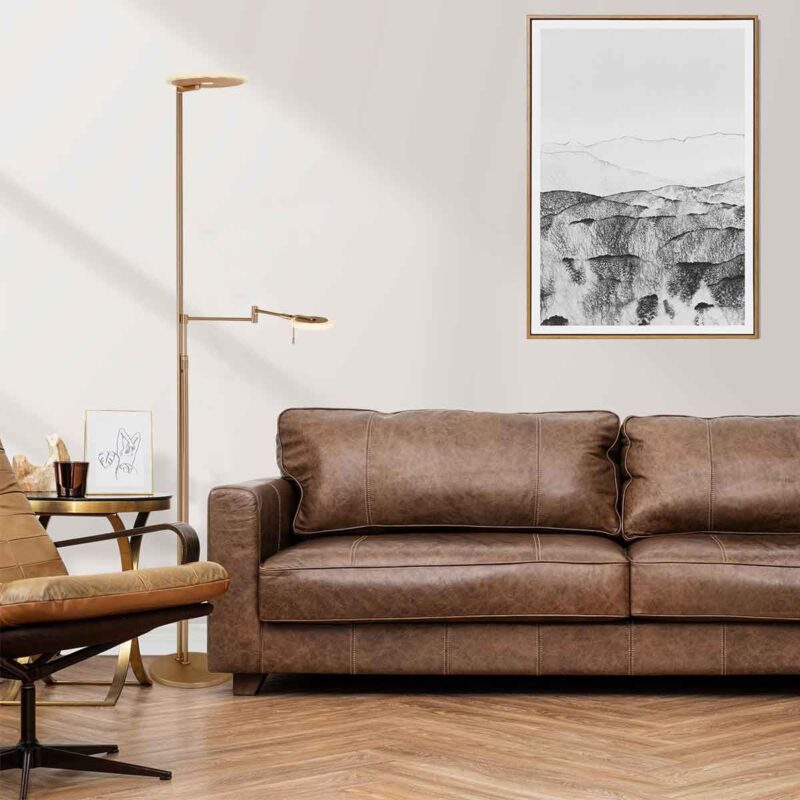 Bronskleurige vloerlamp Turound 2663BR lichtkleur instelbaar en dimbaar - Afbeelding 3