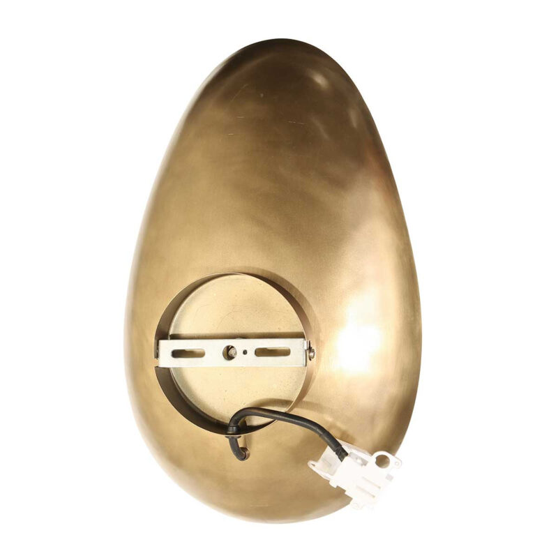 Bronskleurige wandlamp Brassi ovaal 3680BR met grote fitting - Afbeelding 12