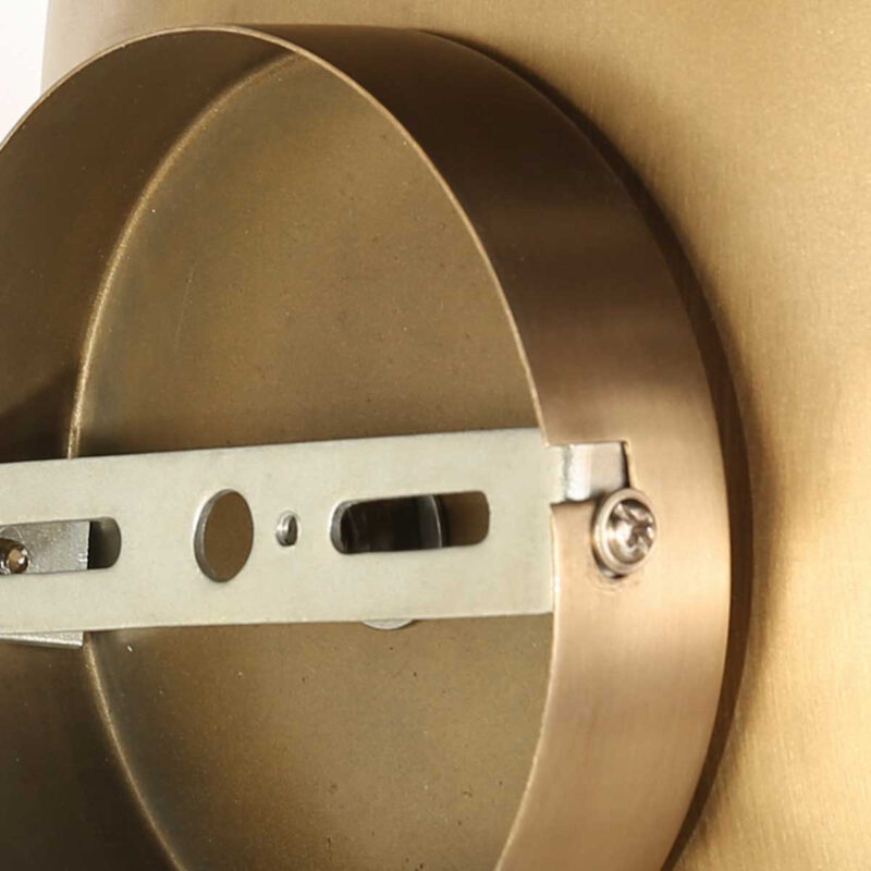 Bronskleurige wandlamp Brassi ovaal 3680BR met grote fitting - Afbeelding 13