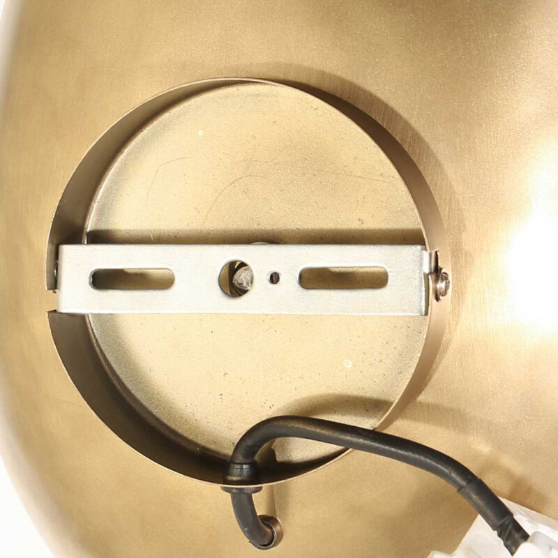 Bronskleurige wandlamp Brassi ovaal 3680BR met grote fitting - Afbeelding 14