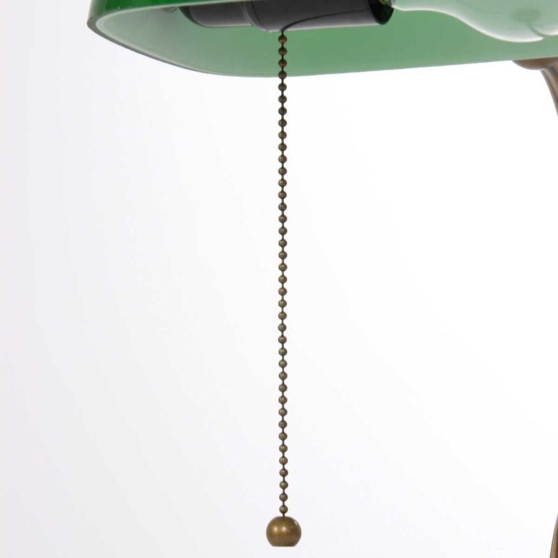 Bronzen notarislamp / bureaulamp 7733BR met grote fitting E27 - Afbeelding 12