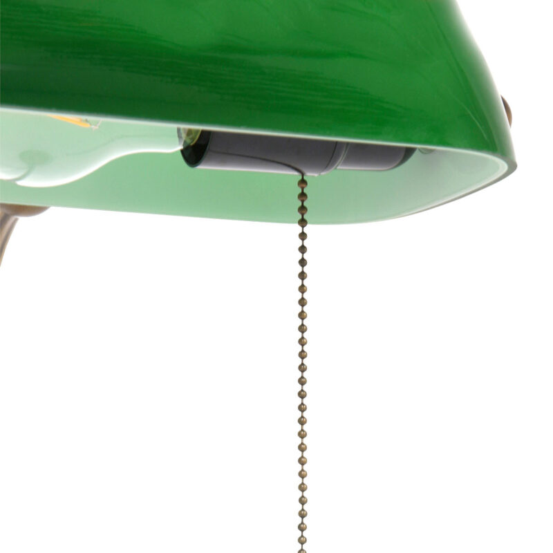Bronzen notarislamp / bureaulamp 7733BR met grote fitting E27 - Afbeelding 5