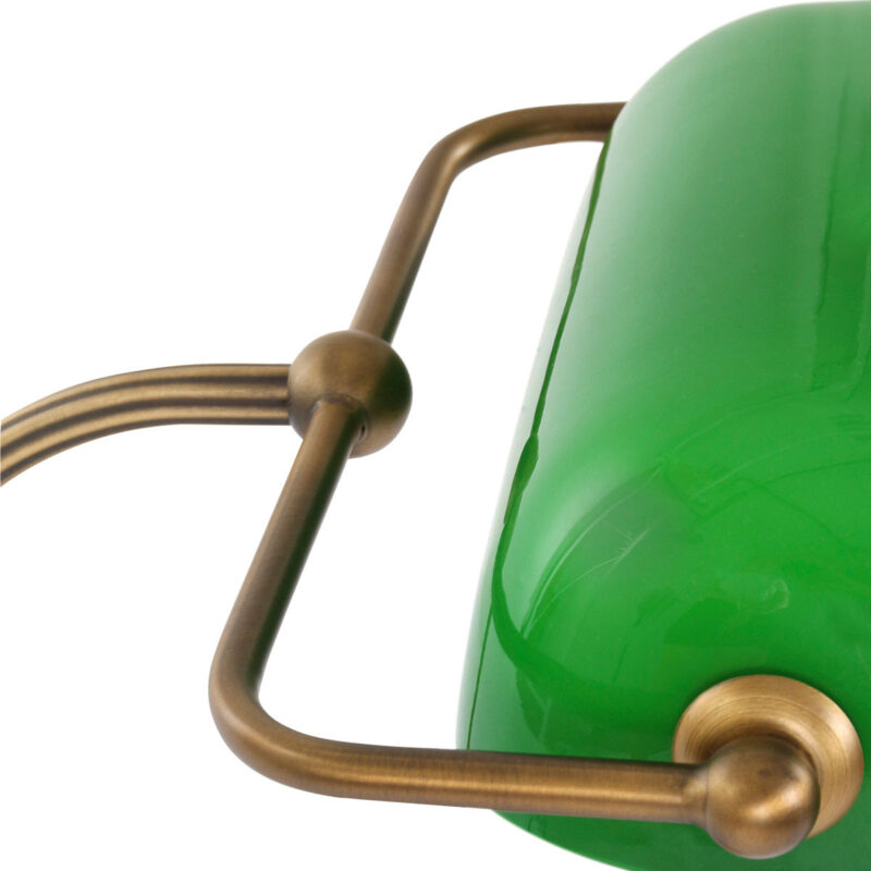 Bronzen notarislamp / bureaulamp 7733BR met grote fitting E27 - Afbeelding 6