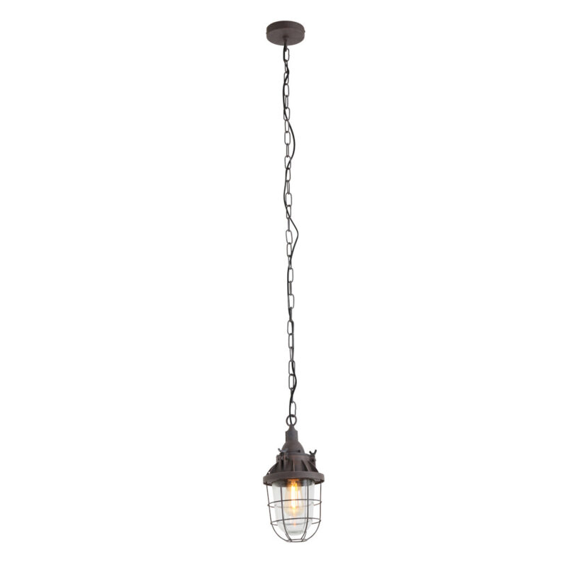 Bruine hanglamp Ebbe 7890B met E27 fitting - Afbeelding 2