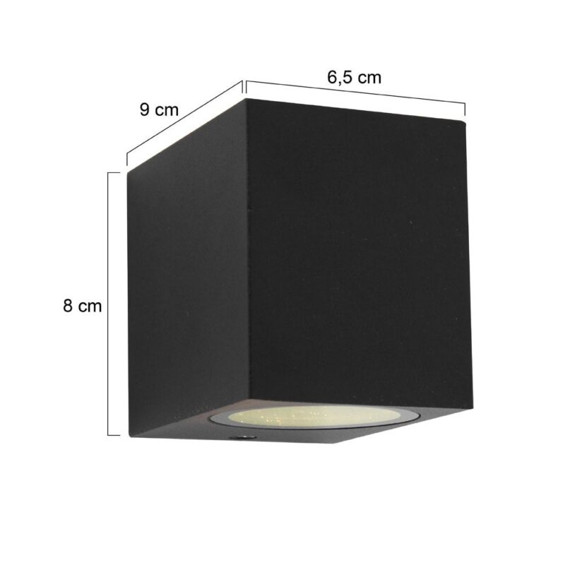 Buitenlamp Logan 1495ZW Zwart inclusief GU10 lichtbron - Afbeelding 8