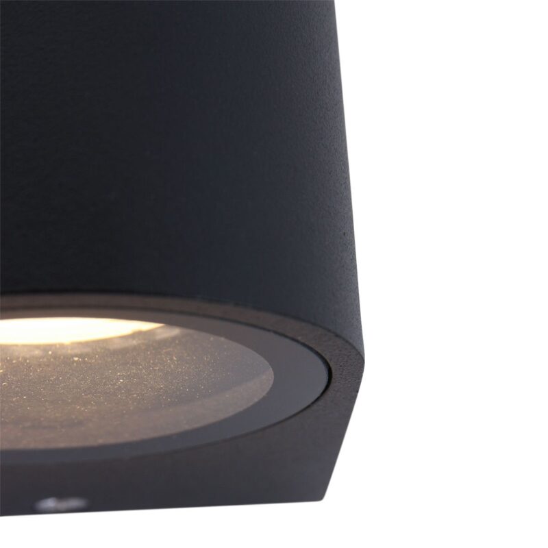 Buitenlamp Logan 1496ZW Zwart inclusief 2 x GU10 lichtbron - Afbeelding 5