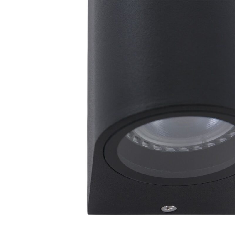 Buitenlamp Logan 1496ZW Zwart inclusief 2 x GU10 lichtbron - Afbeelding 6