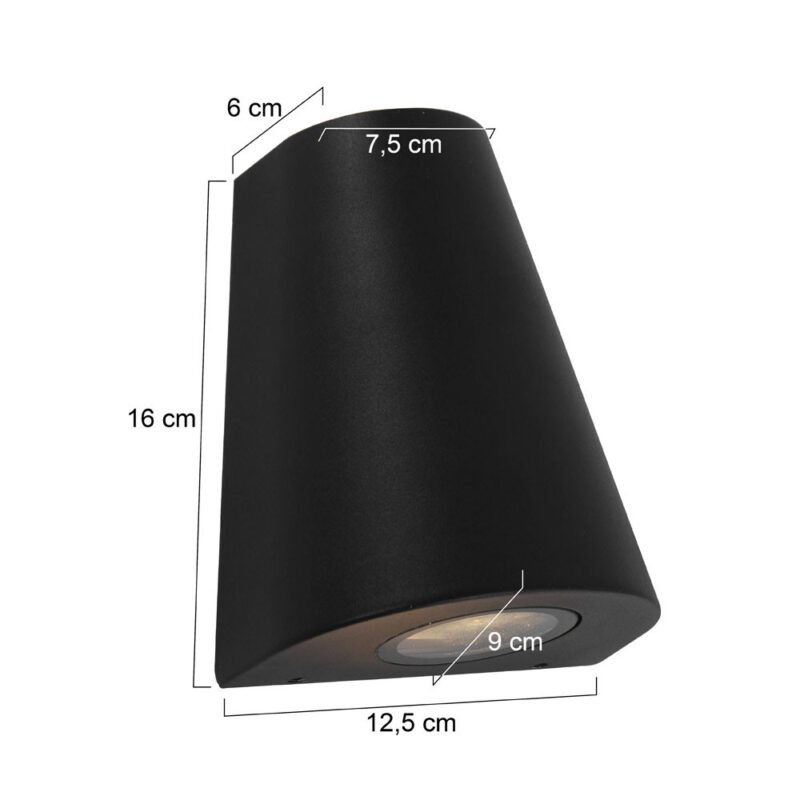 Buitenlamp Logan 1498ZW Zwart inclusief lichtbron - Afbeelding 8