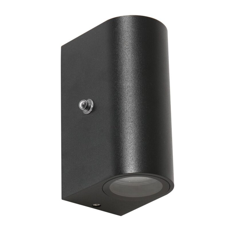 Buitenlamp Logan 2720ZW Zwart inclusief lichtbronnen en schemersensor - Afbeelding 2