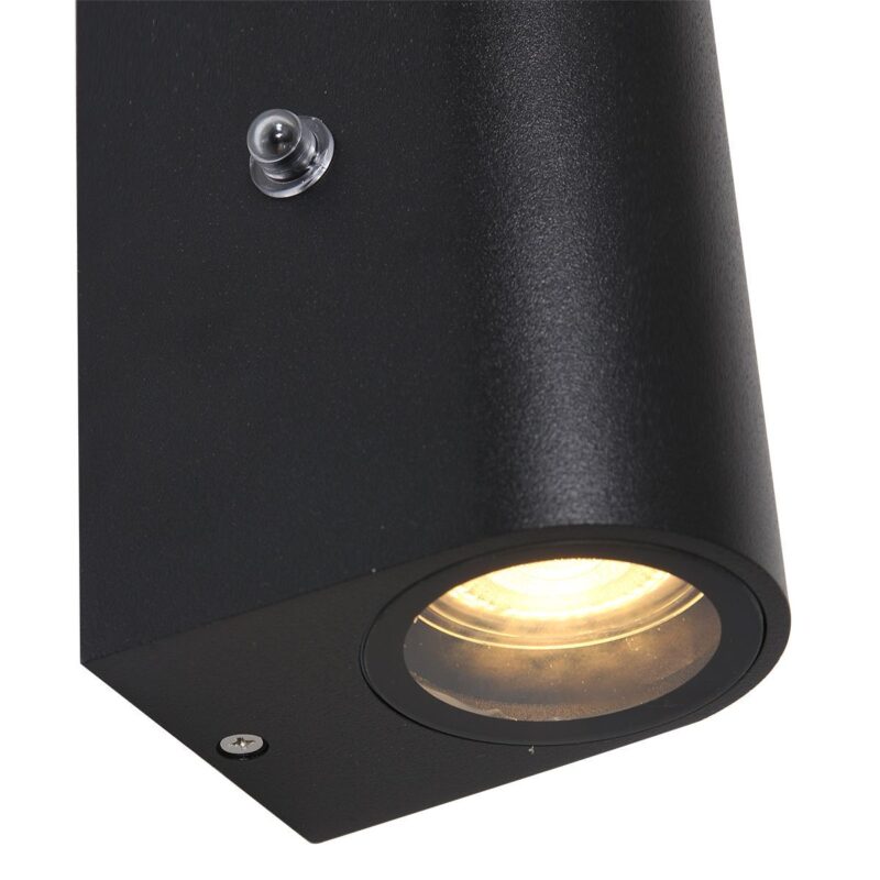 Buitenlamp Logan 2720ZW Zwart inclusief lichtbronnen en schemersensor - Afbeelding 4
