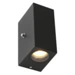 Minimalistische zwarte buitenwandlamp voor tuin en gevelverlichting, energiebesparend en modern ontwerp, LICHY LAMPEN.