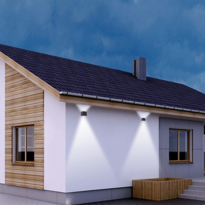 Buitenlamp Logan 2728ZW Zwart met schemer sensor - Afbeelding 3