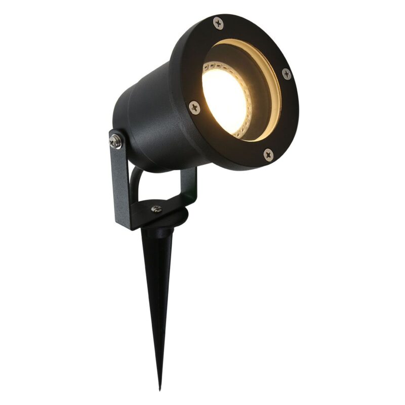 Buitenlamp Nova 1502ZW Zwart inclusief lichtbron Grondspot - Afbeelding 2