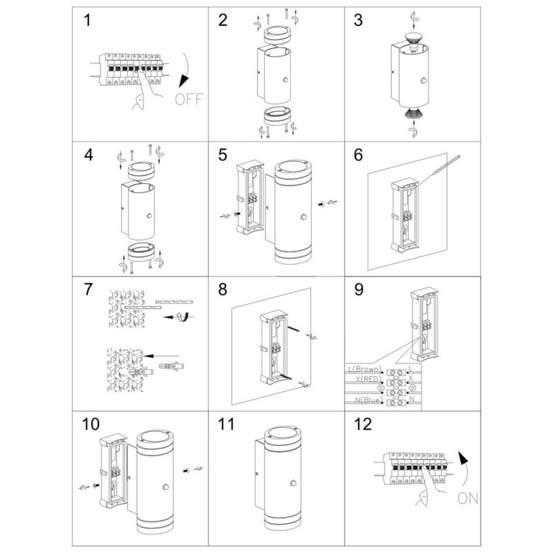 Buitenlamp Panay 2726ZW Zwart inclusief lichtbronnen - Afbeelding 10