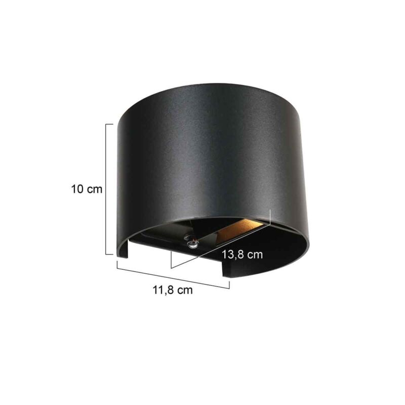 Buitenlamp met sensor en 2 x 3w Led lichtbron - Afbeelding 8