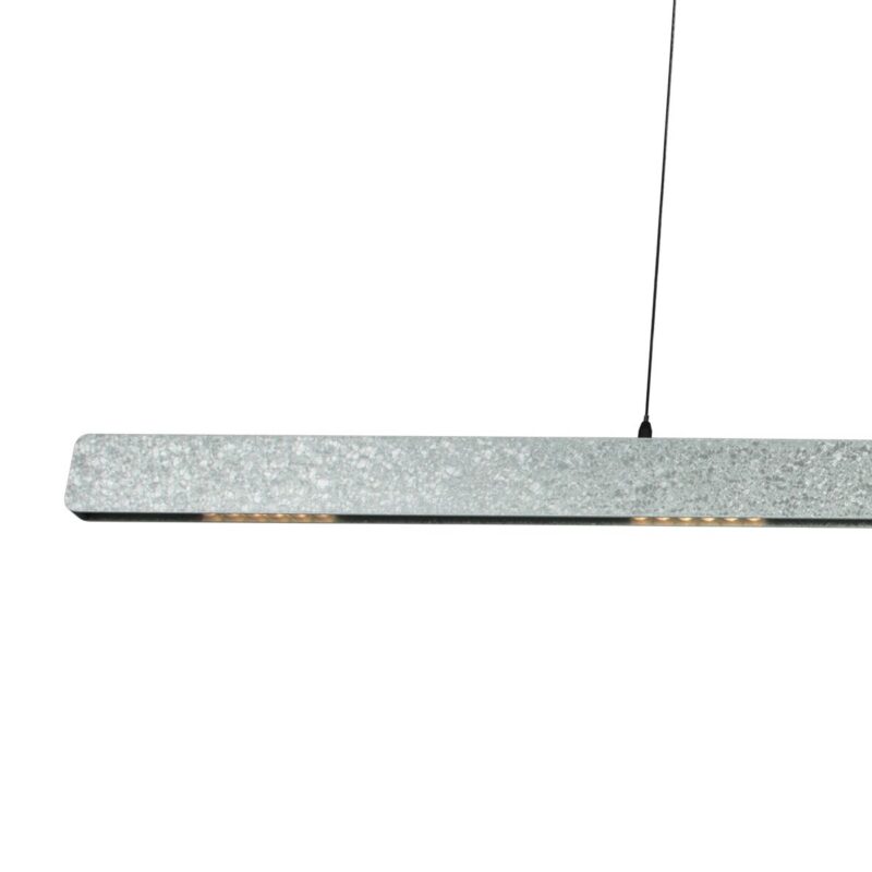 Champagne-staal kleurige hanglamp Fluxy 4189ST et cable lift 120cmwn - Afbeelding 4