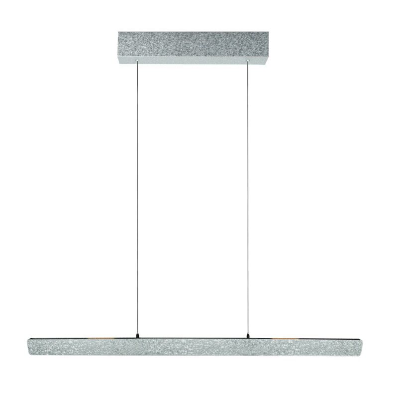 Champagne-staal kleurige hanglamp Fluxy 4189ST et cable lift 120cmwn