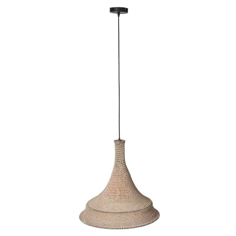 Crème kleurig oosterse hanglamp Marrakesch 3394CR handgeknoopt - Afbeelding 9