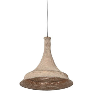 Crème kleurig oosterse hanglamp Marrakesch 3394CR handgeknoopt