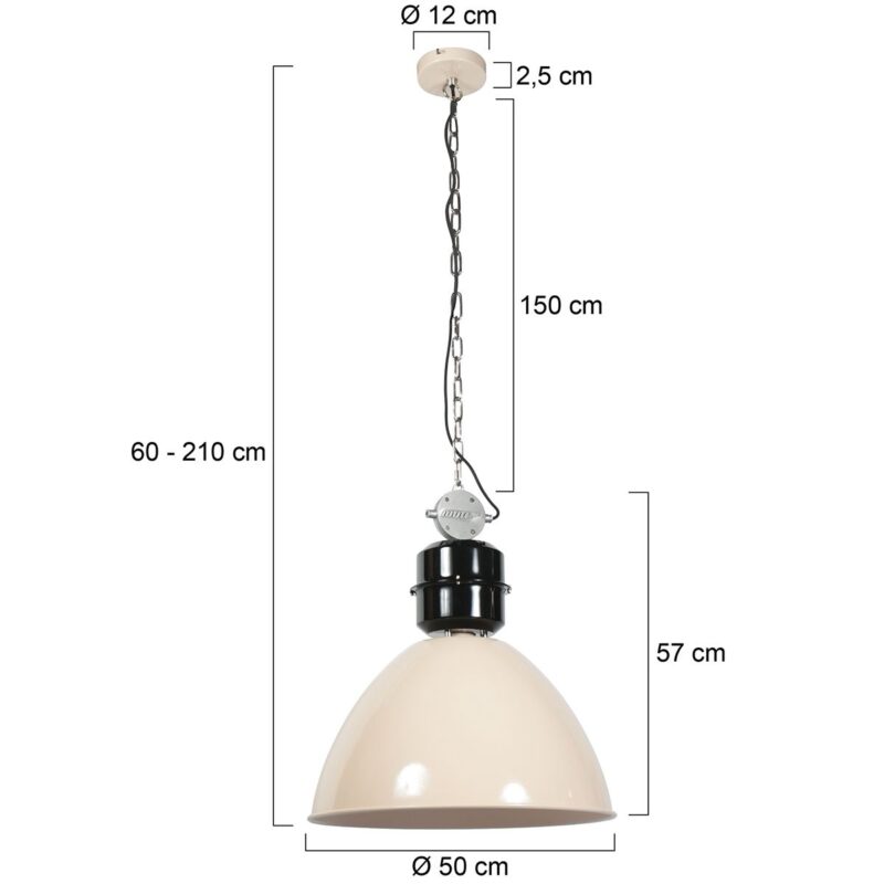 Crèmekleurige Hanglamp Frisk 7696CR – Tijdloos en Stijlvol Design - Afbeelding 7