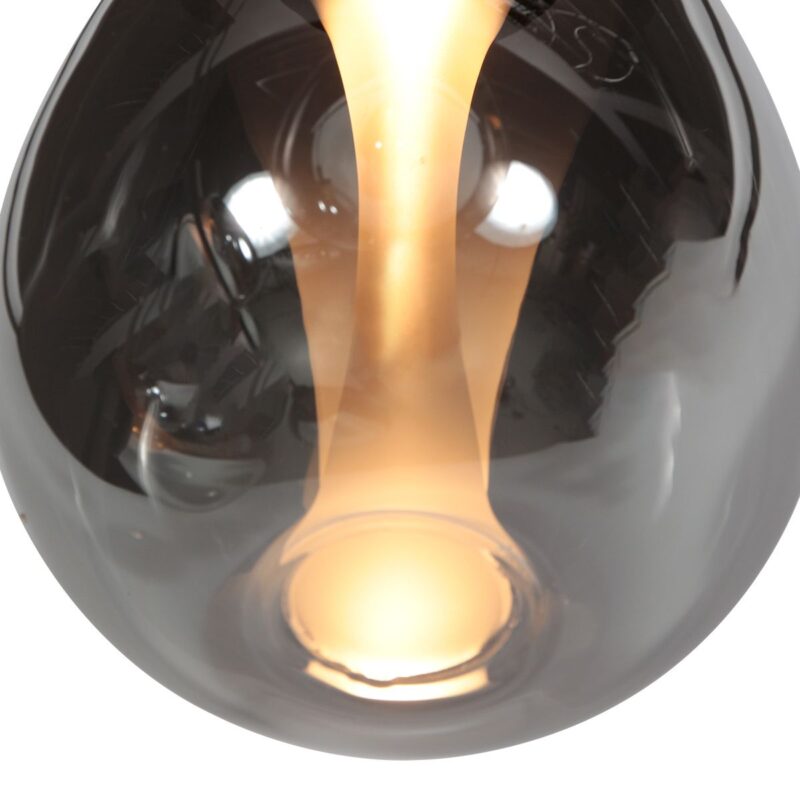 Glimsy 4199ZW Hanglamp – Zwart Glas Ø22 cm - Afbeelding 4
