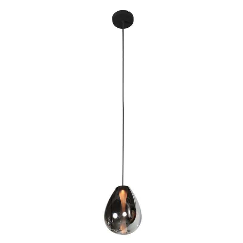 Glimsy 4200ZW Hanglamp – Zwart Glas Ø14,5 cm - Afbeelding 8
